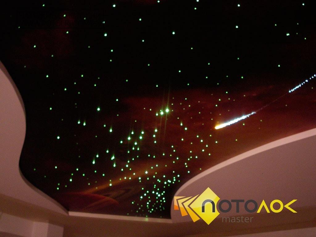 Натяжной потолок звездное небо фото 